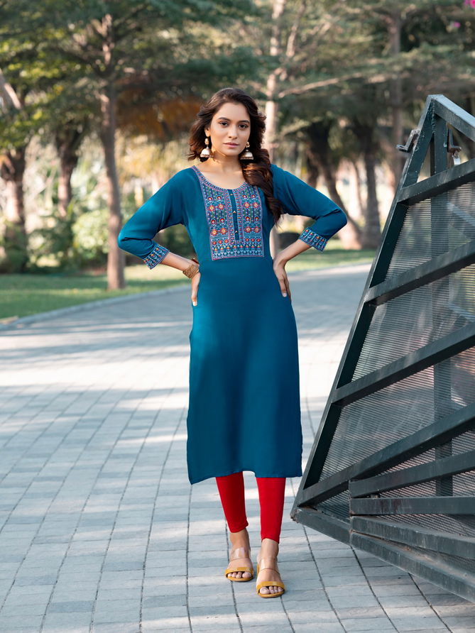 Candy Crush Vol 2 By Colourpix Embroidery Kurtis Catalog